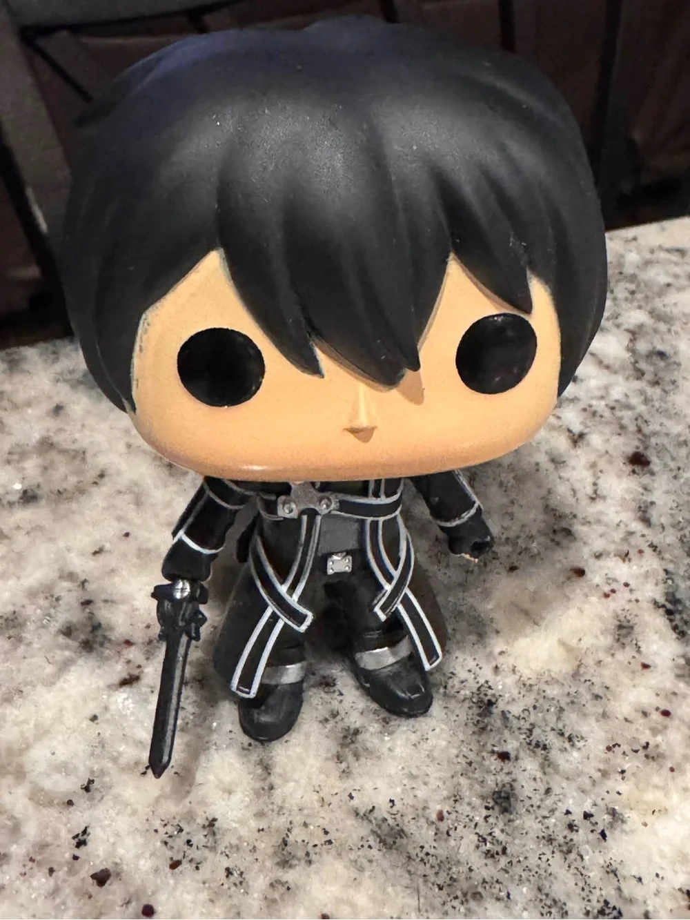 Funko Pop! Sword Art Online Kirito Vinyl Figure - Black, White, Skin Tone